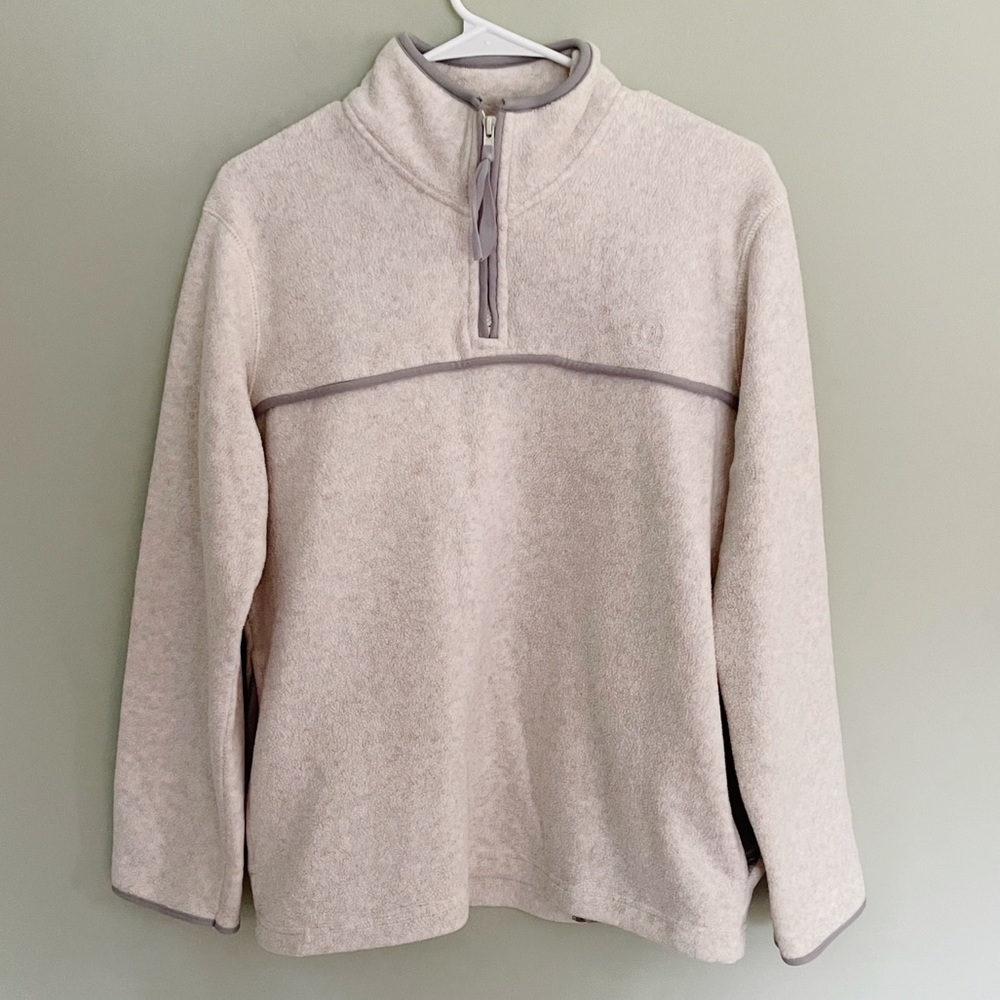 Vintage Bugle Boy Snow Fleece Quarter Zip Pullover Size Large